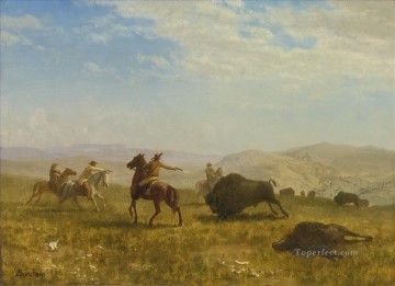 Albert Bierstadt Painting - THE WILD WEST American Albert Bierstadt